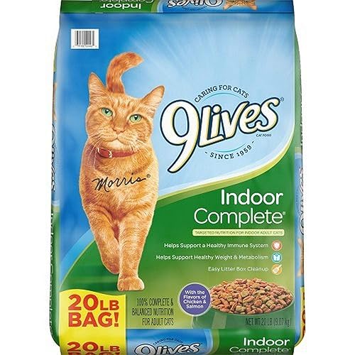9Lives Indoor Complete Dry Cat Food, 20 lb. Bag - Indoor Complete - 20 Pound (Pack of 1)