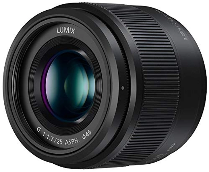 Panasonic LUMIX G Lens, 25mm, F1.7 ASPH, Mirrorless Micro Four Thirds, H-H025K (USA Black)
