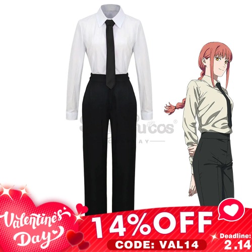 【Valentine's Day 14% OFF CODE: VAL14】【In Stock】Anime Chainsaw Man Cosplay Makima Cosplay Costume - L