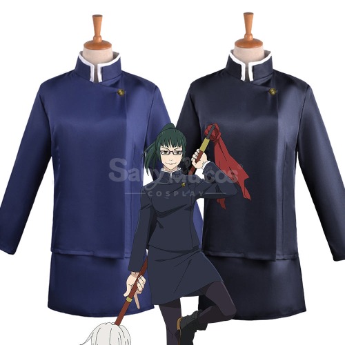 【In Stock】Anime Jujutsu Kaisen Cosplay Zenin Maki Costume - Blue / L