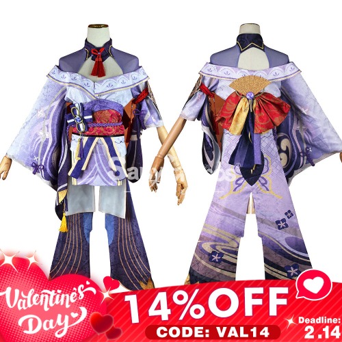 【Valentine's Day 14% OFF CODE: VAL14】【In Stock】Game Genshin Impact Cosplay Raiden Baal Cosplay Raiden Shogun Baal Costume Plus Size - L
