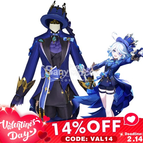 【Valentine's Day 14% OFF CODE: VAL14】【In Stock】Game Genshin Impact Cosplay Furina Ousia Cosplay Costume Plus Size - L