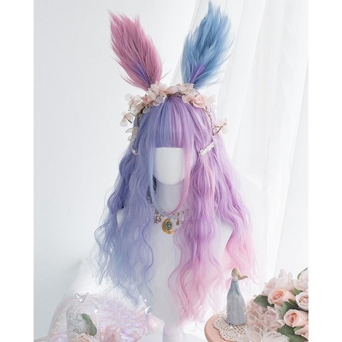 Purple Bunny Ear Cosplay Wig - Bunny Ear Wig