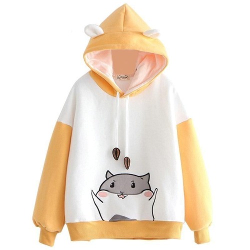 Tiny Hamster Hoodie - Orange