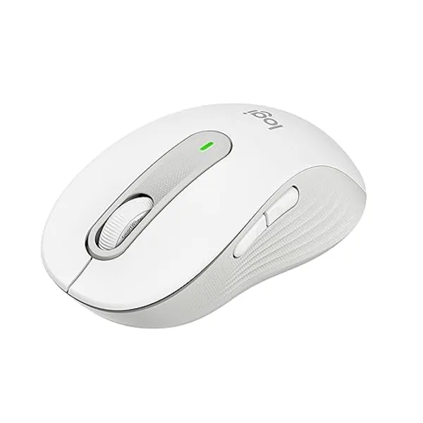 Logitech Signature M650 Wireless Mouse - For Small to Medium Sized Hands, 2-Year Battery, Silent Clicks, Customizable Side Buttons, Bluetooth, for PC/Mac/Multi-Device/Chromebook - Off White - Off White - Right Handed - Small-Medium Size