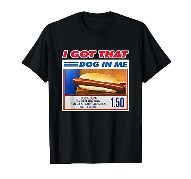 I Got That Dog In Me Funny Hotdog Meme Viral Quote T-Shirt - Men - Burgundy - 3X-Large