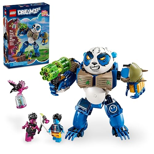 LEGO DREAMZzz Logan The Mighty Panda Animal Toy with 2 Minifigures Included, Rebuildable Animal Playset, Creative Gift for Kids Ages 7 and up, 71480