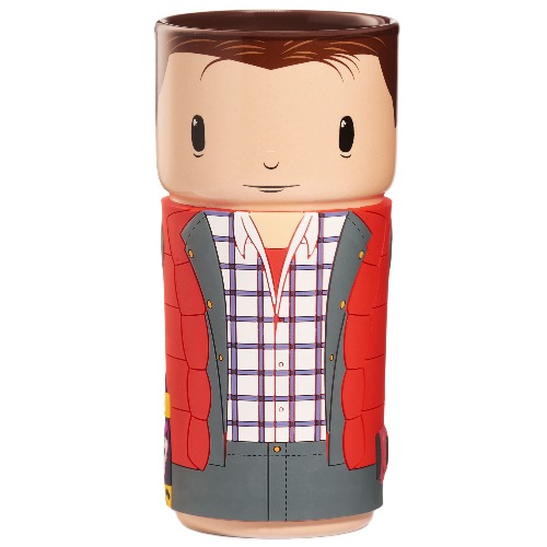 CosCups by Numskull Back To The Future Marty McFly Ceramic Mug with Rubber Sleeve 400ml - Official Back To The Future Merchandise