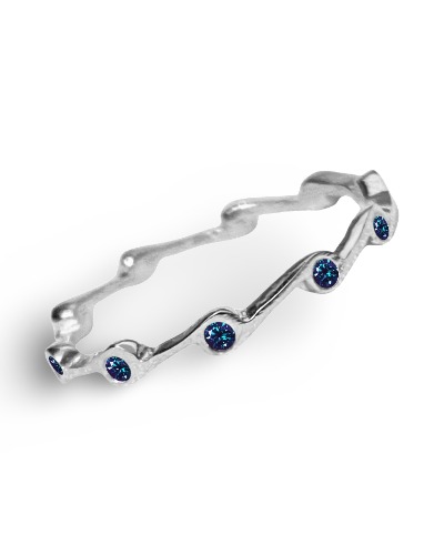 Alexandrite Birthstone Stacker Ring by The Urban Charm - Silver / 7