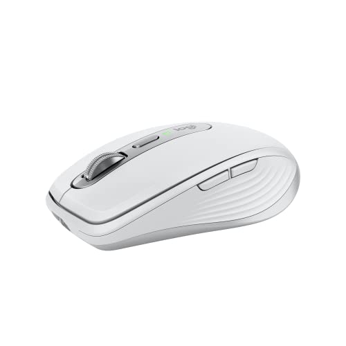 Logitech MX Anywhere 3S Compact Wireless Mouse, Fast Scroll, 8K DPI Tracking, Quiet Clicks, USB C, Bluetooth, Windows PC, Linux, Chrome, Mac - Pale Grey - With Free Adobe Creative Cloud Subscription - Pale Grey - MX Anywhere 3S (NEW)
