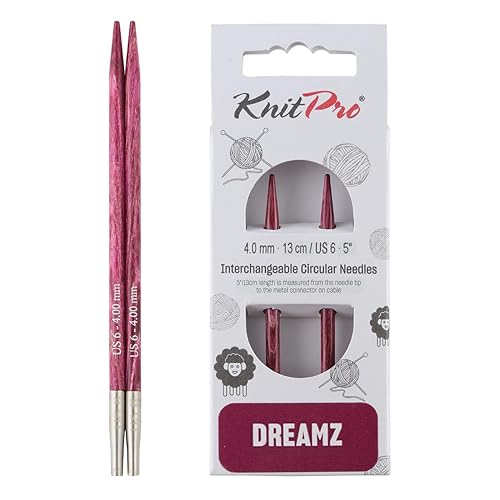 KnitPro Dreamz Interchangeable Needles (Normal) 5" (13cm) | US Size 6 (4mm) - US 6 (4mm)