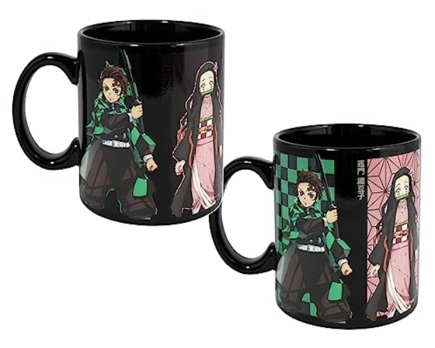 Demon Slayer Manga Anime Nezuko Tanjiro Zenitsu Inosuke Heat Color Changing Coffee Mug Tea Cup 16 oz. - Demon Slayer