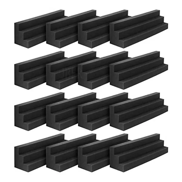 JBER Column Acoustic Wedge Studio Foam Corner Block Finish Corner Wall in Studios or Home Theater (16 Pack)β¦