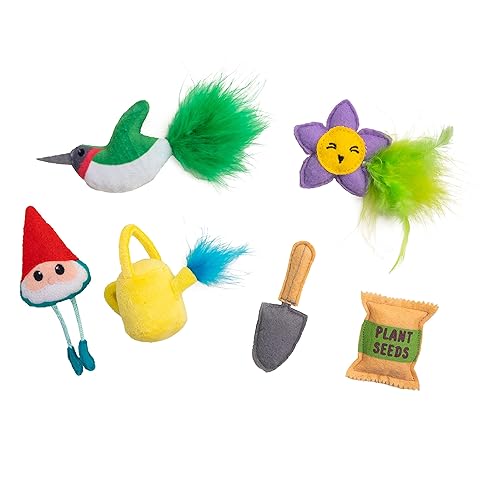 Catstages Garden Fur-Ends Plush Catnip Cat Toys - 6 Pack - 6 Pack - Fur-ends