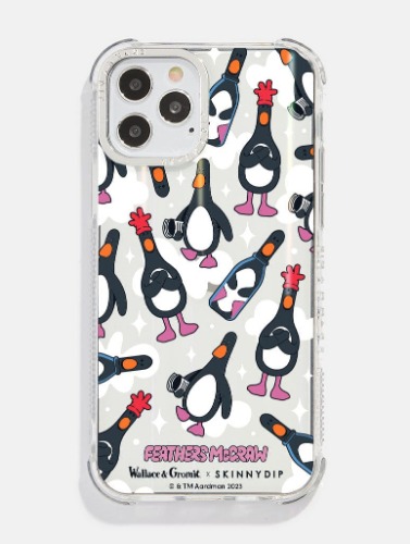 Wallace & Gromit x Skinnydip Feathers Shock iPhone Case | iPhone 13 Pro Max Case
