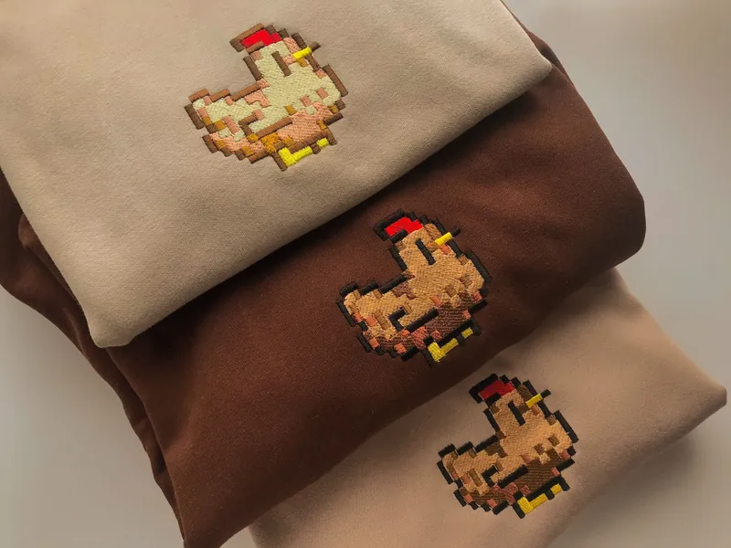 Chicken Stardew Valley Hoodie / Embroidery Hoodie