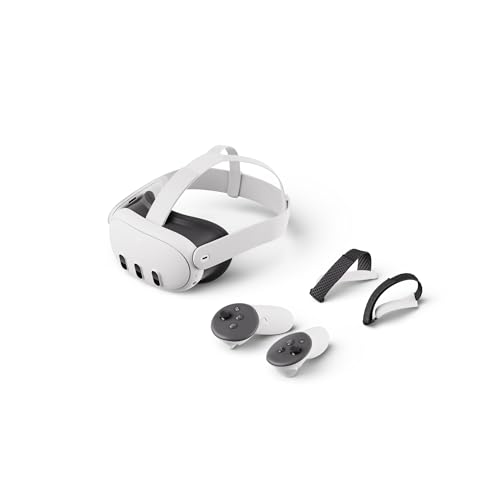 Meta Quest 3 128GB + Courroies dynamiques Meta Quest (pour manettes Touch Plus) - Headset + Courroies dynamiques - 128GB
