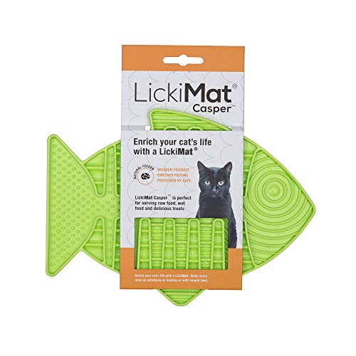 Fish-Shaped Cat Slow Feeders Lick Mat, Boredom Anxiety Reducer