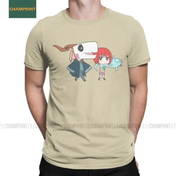 The Ancient Magus Bride Men's T Shirts Elias Anime Chise Ainsworth Manga Mahoutsukai Tees Short Sleeve T Shirts Cotton 5XL 6XL|T-Shirts| - AliExpress