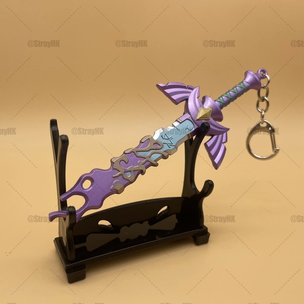 Zelda Keychain Decayed Master Sword | Tears of the Kingdom Keychain - Replica Link Cosplay Birthday Gift for Zelda Lovers, Swords Keychain