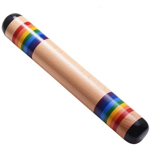 Wooden Rainstick Rain Maker Rain Shaker Sensory Toy Musical Instrument for Kids and Adults, Lightweight and Easy to Use Game Toy