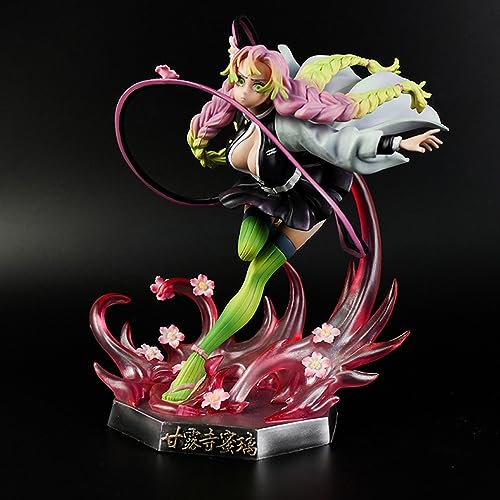 Kanroji Mitsuri Action Figure Fighting Pose Beautiful Girl Anime Figure Doll Model Statue Desktop Ornaments Characters Collection Toys Birthday Gift,Demon Slayer-22cm - 22cm - Demon Slayer