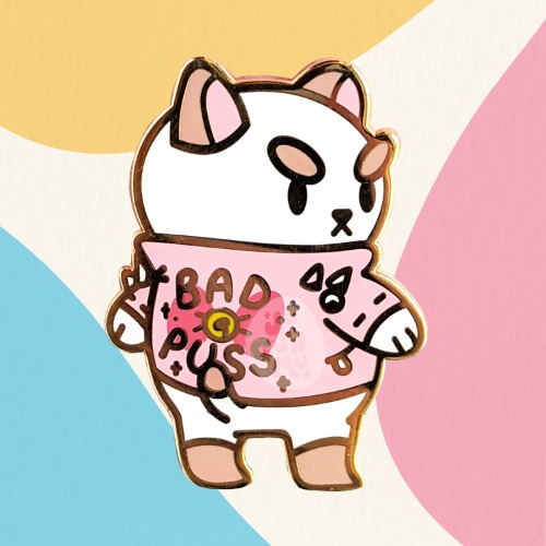 Bad Puss Enamel Pin - B Grade