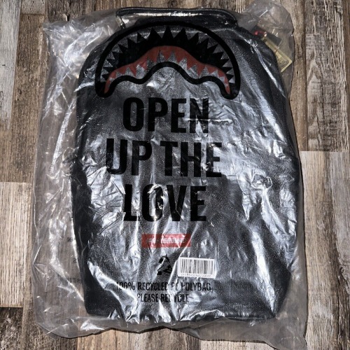 *NEW* SPRAYGROUND AI TRIBAL GHOST BLACK BACKPACK BLACK (DLXV)