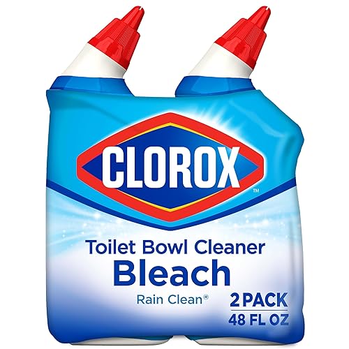 Clorox Toilet Bowl Cleaner, Rain Clean - 24 Ounces, Pack of 2 (Package May Vary) - Rain Clean