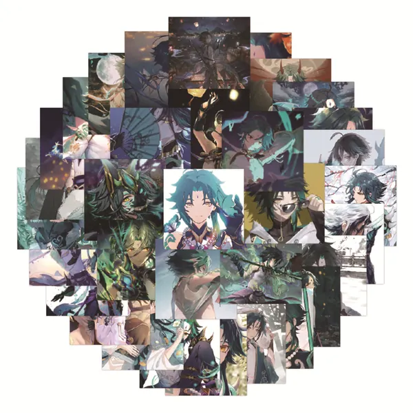 60PCS Xiao Stickers Genshin Impact Laptop Decals Yaksha Xiao Main Gifts