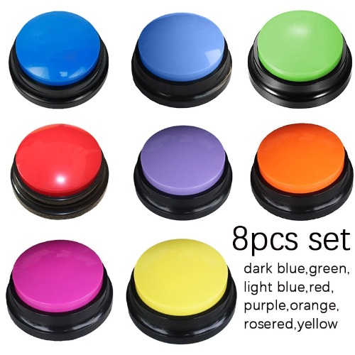 Voice Recording Pet Training buzzer/ button - 8pcs set