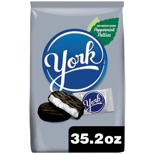 YORK Dark Chocolate Peppermint Patties, Easter Candy Party Pack, 35.2 oz - Party Pack - 1 Count (Pack of 1)