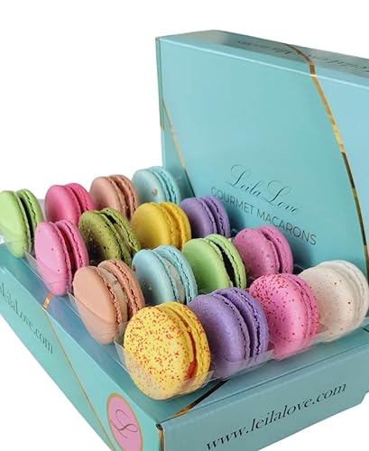 LeilaLove Macarons-16 specialty Macaron up to dozen flavors - Gift box may varies in colors and styles