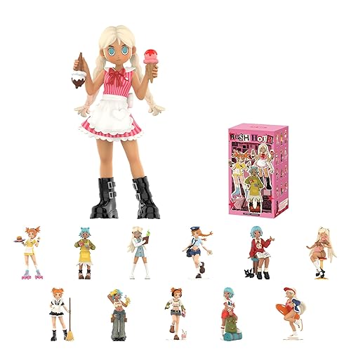 POP MART Peach Riot Rush Hour Series Figures, Blind Box Figures, Random Design Action Figures Collectible Toys Home Decorations, Holiday Birthday Gifts, Single Box - Peach Riot Rush Hour Series - Single Box