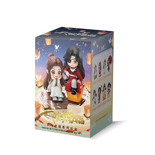RZAHUAHU Heaven Official Blessing Hua Cheng Xie Lian Chibi Figure Blind Box Anime Gift (Single (randomized)) - Single (randomized)