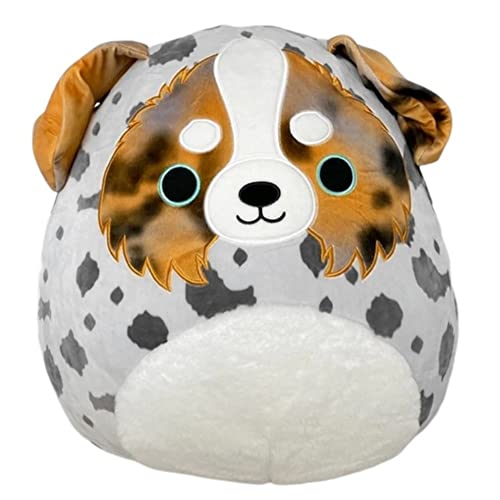 Squishmallow Official Kellytoy Plush Pets Squad Dogs Cats Bunnies Frogs Squishy Soft Plush Toy Animals (Raylor Australian Shepherd Dog, 8 Inch) - 8 Inch - Raylor Australian Shepherd Dog