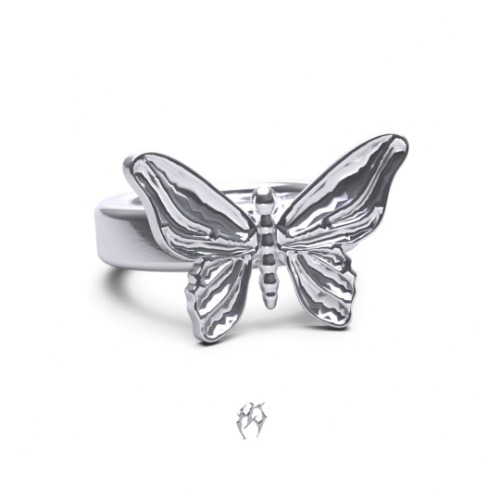 BUTTERFLY RING | SOLID STAINLESS STEEL / 10