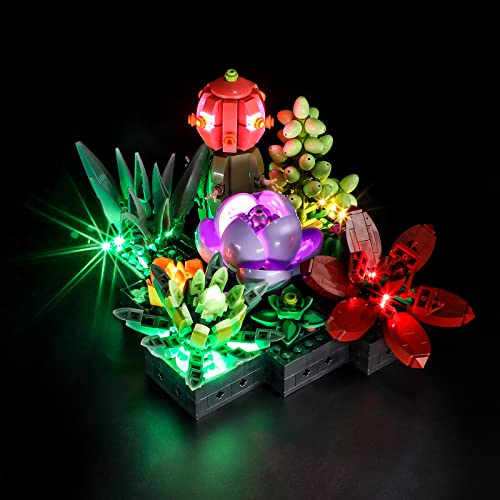BRIKSMAX Led Lighting Kit for LEGO-10309 Succulents - Compatible with Lego Creator Expert Building Blocks Model- Not Include the Lego Set - 10309 Succulent