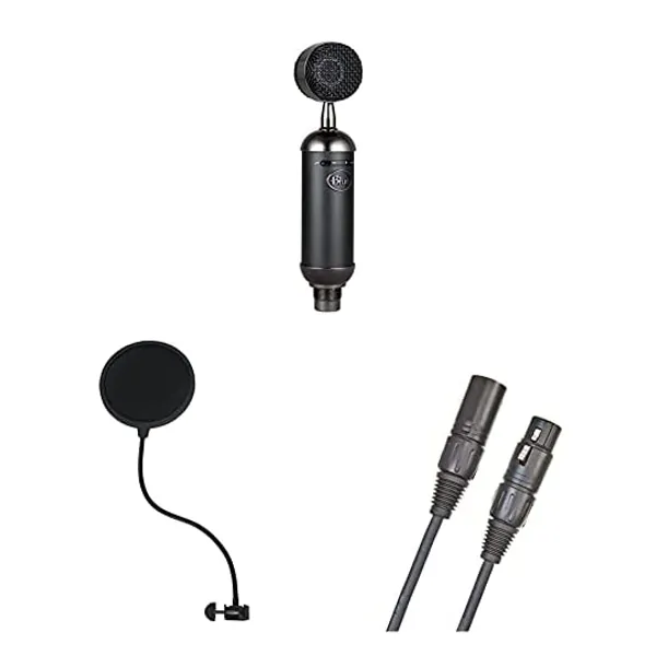 
                            Blue Blackout Spark SL XLR Condenser Mic for Recording and Streaming with Rok-It Single Layer Microphone Pop Filter with C-Clamp & D'Addario Classic Series XLR Microphone Cable
                        