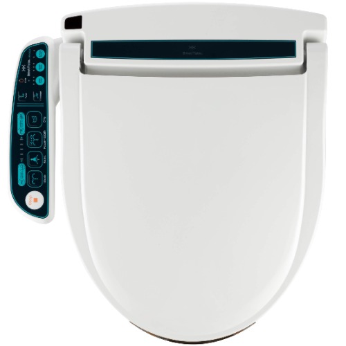 BidetMate 2000 Series Electric Bidet Heated Smart Toilet Seat with Unlimited Heated Water, Side Control Panel, Deodorizer, and Warm Air Dryer - Adjustable and Self-Cleaning - Fits Round Toilets - 2000 Series | Round | Side Panel