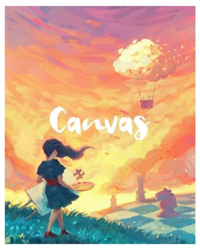 Board Games Canvas Card Game Creative Art Themed Strategy, Hand Management and Set Collection Game for Adults and Teens Ages 14+ 1-5 Players,Made by R2i Games,Mixed,CANVAS01