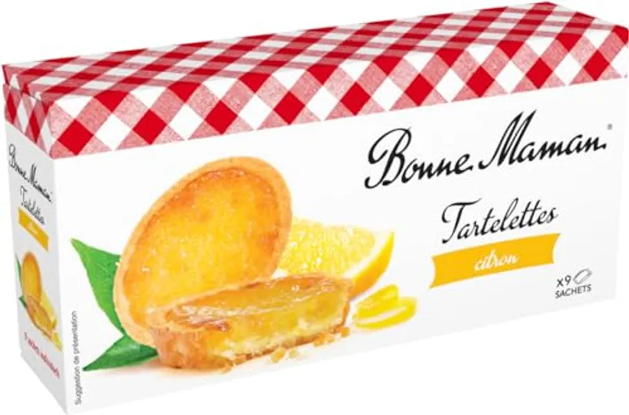 Bonne Maman Lemon Tartlets, 4.41 Ounce (Pack of 1) - Lemon - 4.41 Ounce (Pack of 1)