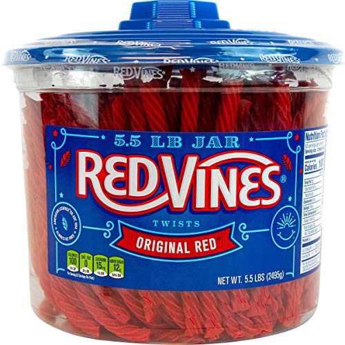 Bulk Pack Candy (Red Vines, 5.5 lb Jar) - Red Vines - 5.5 Pound (Pack of 1)