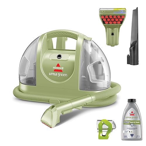 BISSELL Little Green Multi-Purpose Portable Carpet and Upholstery Cleaner, Car and Auto Detailer, with Exclusive Specialty Tools, Green, 1400B - Little Green
