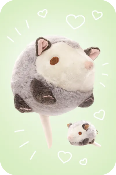 Pete the Opossum | Keychain 4"