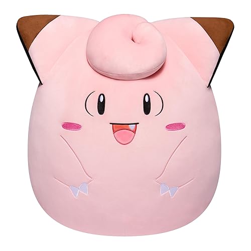Pokémon x Squishmallows SQPK00040 - Piepi 35 cm, offizielles Pokémon Squishmallows, superweich - Modern