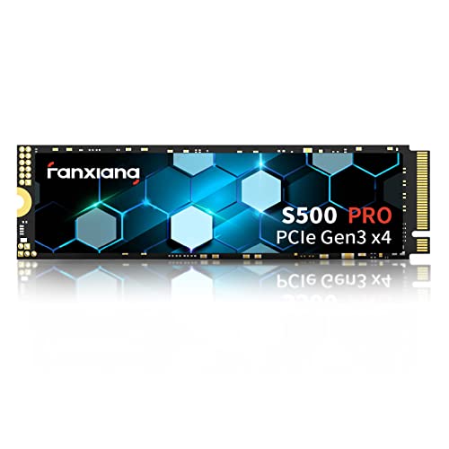 fanxiang S500 Pro 2TB NVMe SSD M.2 PCIe Gen3x4 2280 Internal Solid State Drive, Graphene Cooling Sticker, SLC Cache 3D NAND TLC, Up To 3500MB/s, Compatible with Laptop Desktops - 2TB - PCIe 3.0-3500MB/s(S500 Pro)