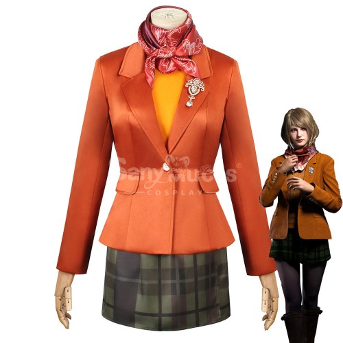 Game Resident Evil 4 Remake Cosplay Ashley Graham Cosplay Costume - XXXL
