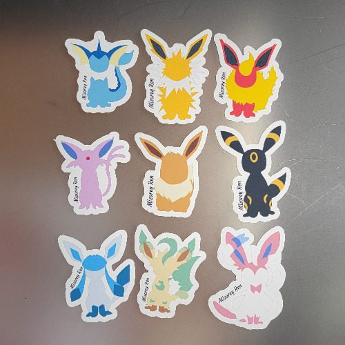 Eeveelution Stickers - Full Set