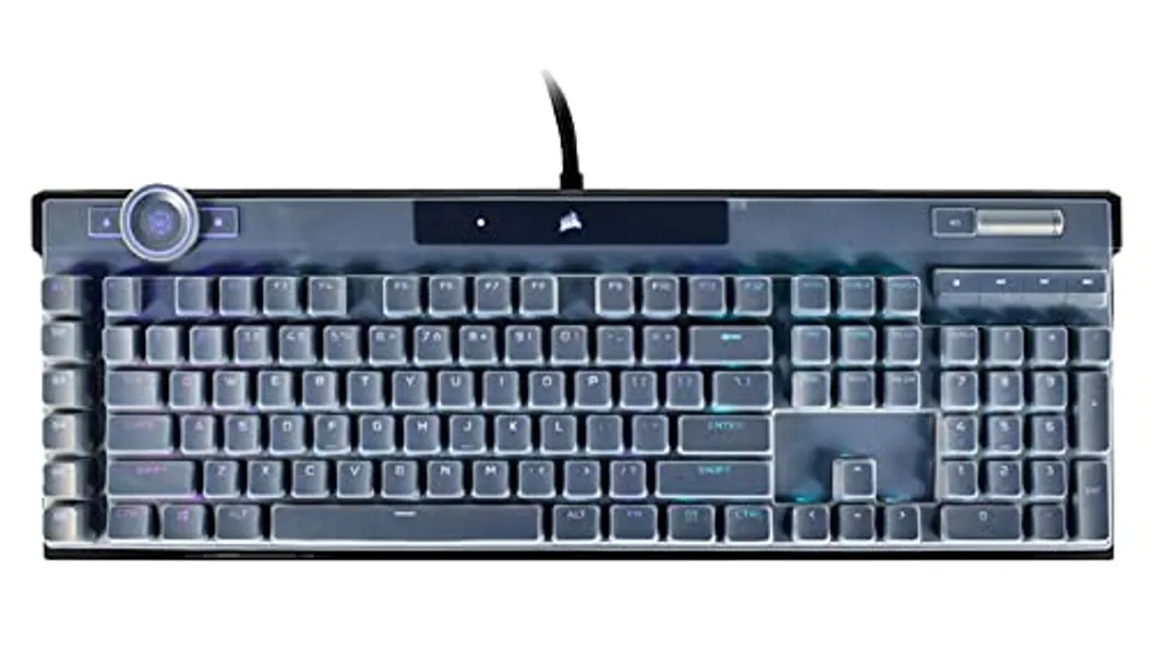 Silicone Keyboard Skin Cover Compatible for Corsair K100 RGB Mechanical Gaming Keyboard, Corsair K100 RGB Optical-Mechanical Gaming Keyboard (Clear) - Clear